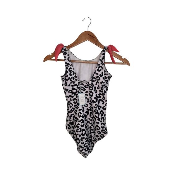 Girls Size 8 Leopard One-Piece Swimsuit | Rylee Faith Designs Boutique - Picture 5 of 7
